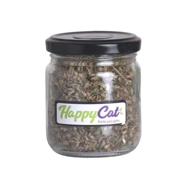 Empaque hierba gatuna: Happy Cats Catnip en frasco