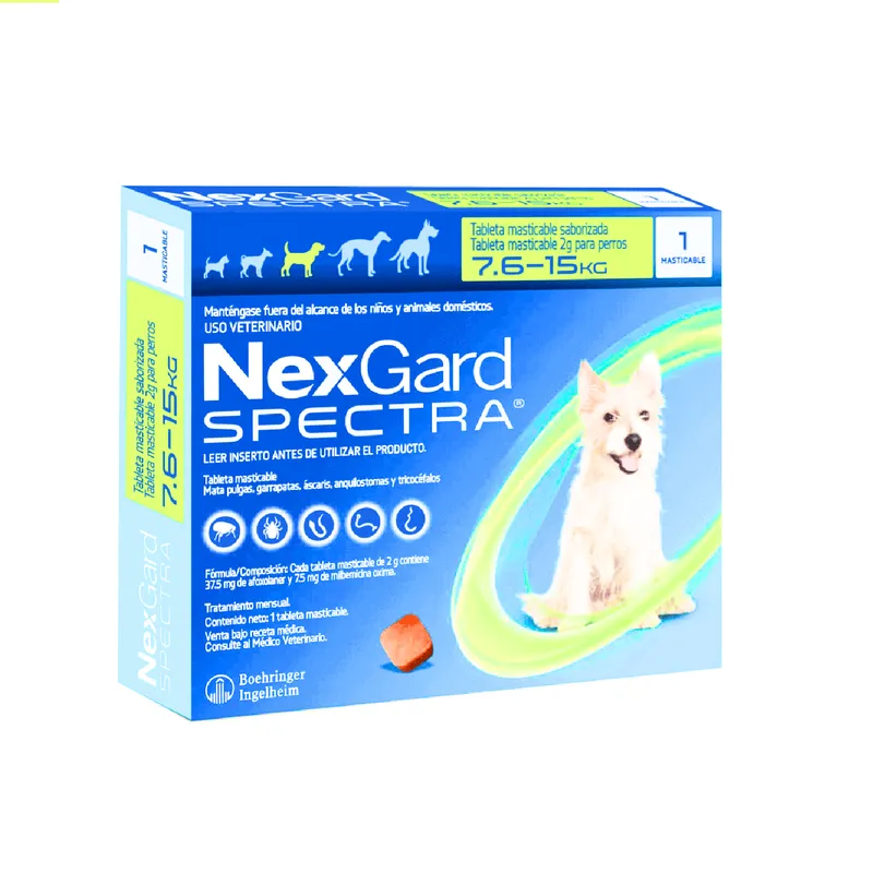 Empaque antiparasitario: NexGard Spectra 30 - 60 kg