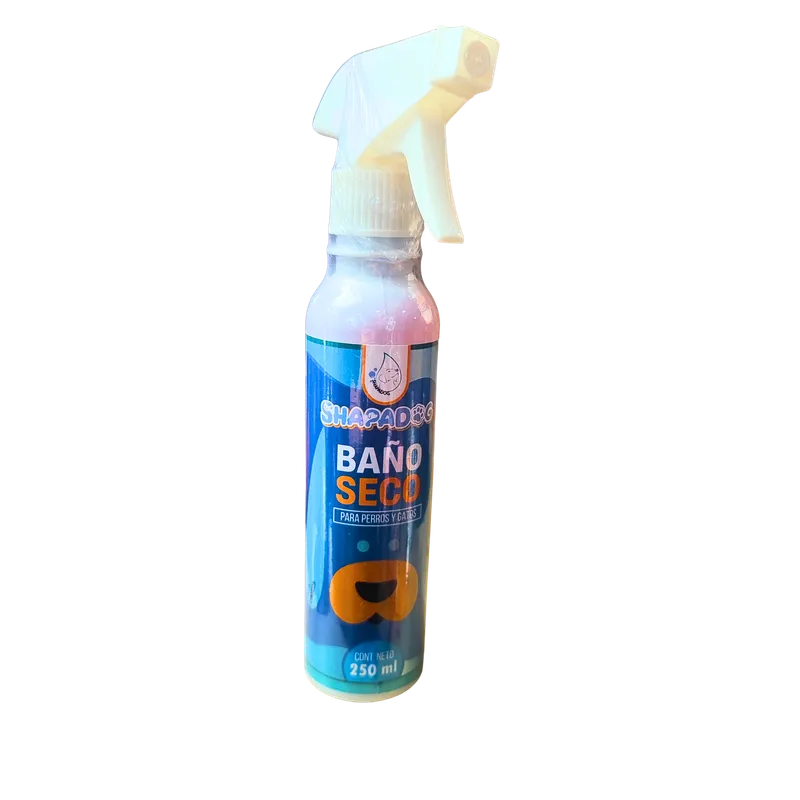 Empaque shampoo: Baño en seco Shapadog