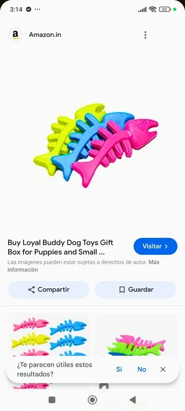Empaque juguete: Mordedor pequeño para perros