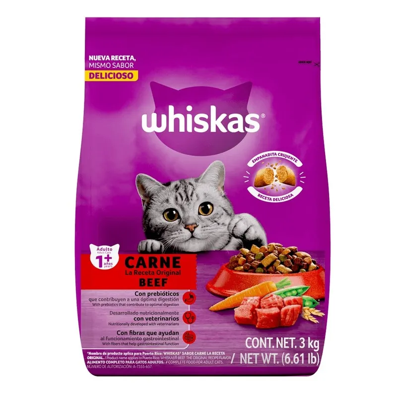 Empaque Whiskas Adultos 10 kg