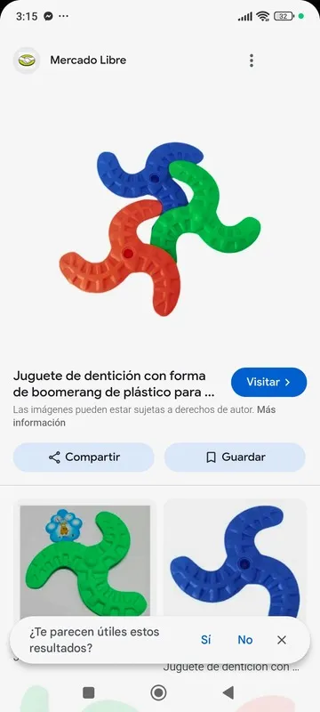 Empaque juguete: Pelotita dentada con sonido