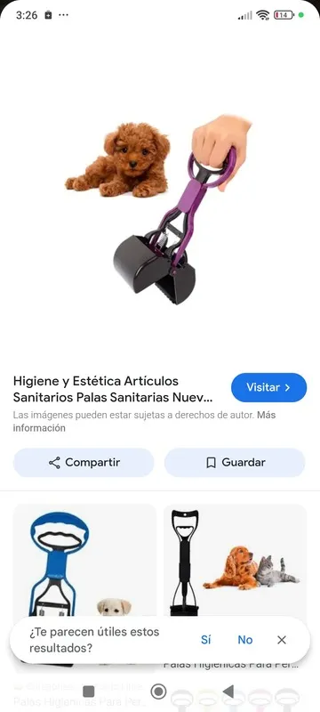 Empaque recogedor: Recogedor de popó