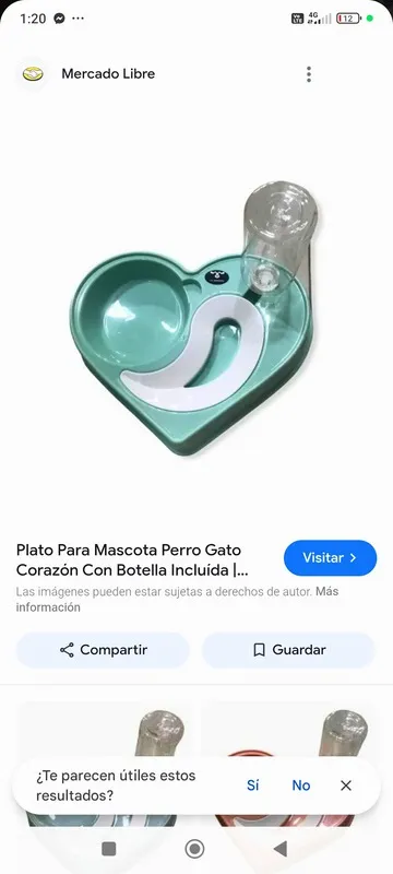 Empaque comedero: Platito corazón con botellón de agua