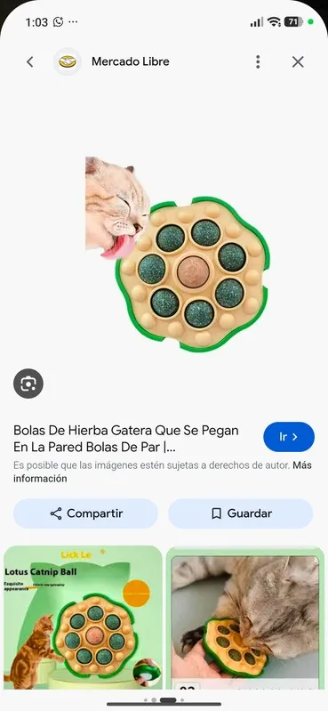 Empaque juguete: Catnip de pared 7+1