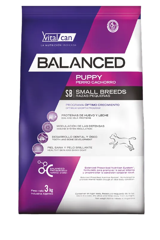 Empaque Balanced Cachorros 3 kg