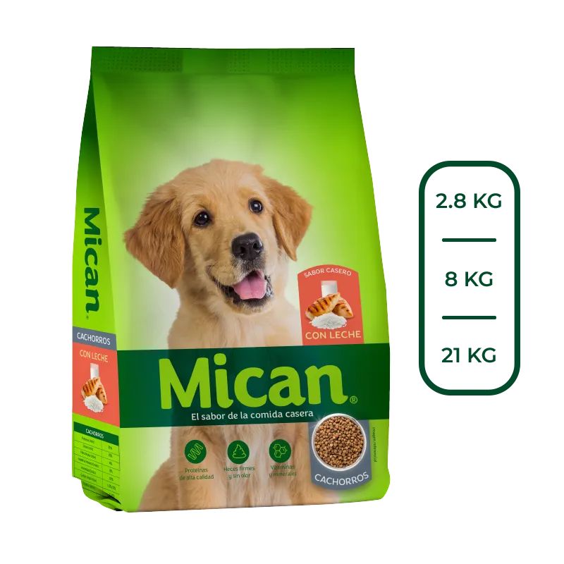 Empaque Mican Cachorros 21 kg