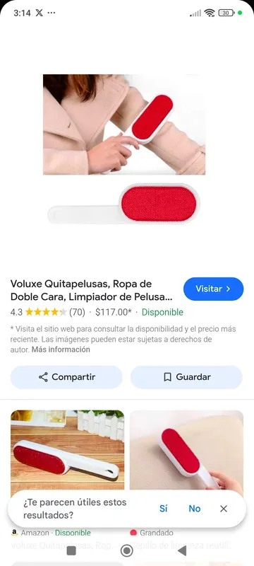 Empaque higiene: Limpiador de pelo rodillo ambos lados