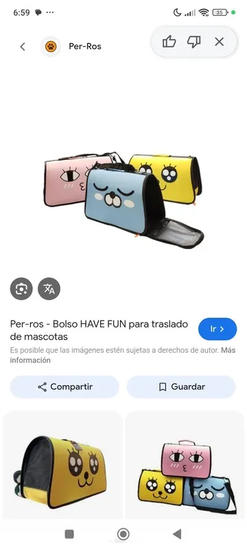 Empaque transportadora: Mochila cargador M