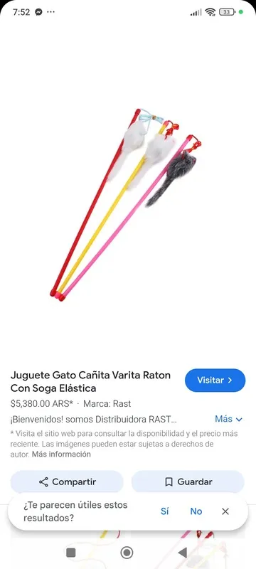 Empaque juguete: Ratón palito tirante