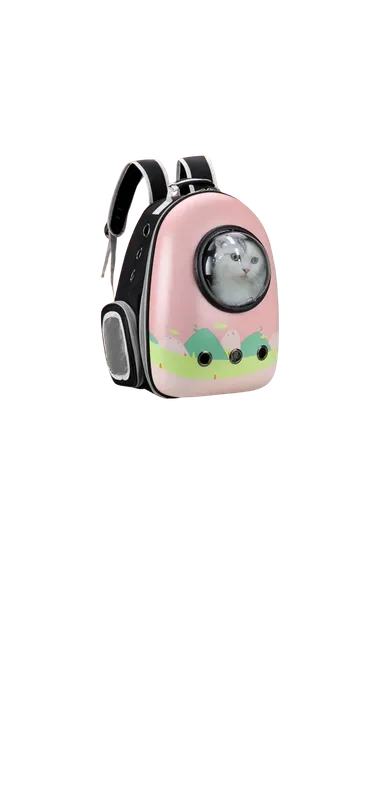 Empaque transportadora: Mochila transparente ampliable