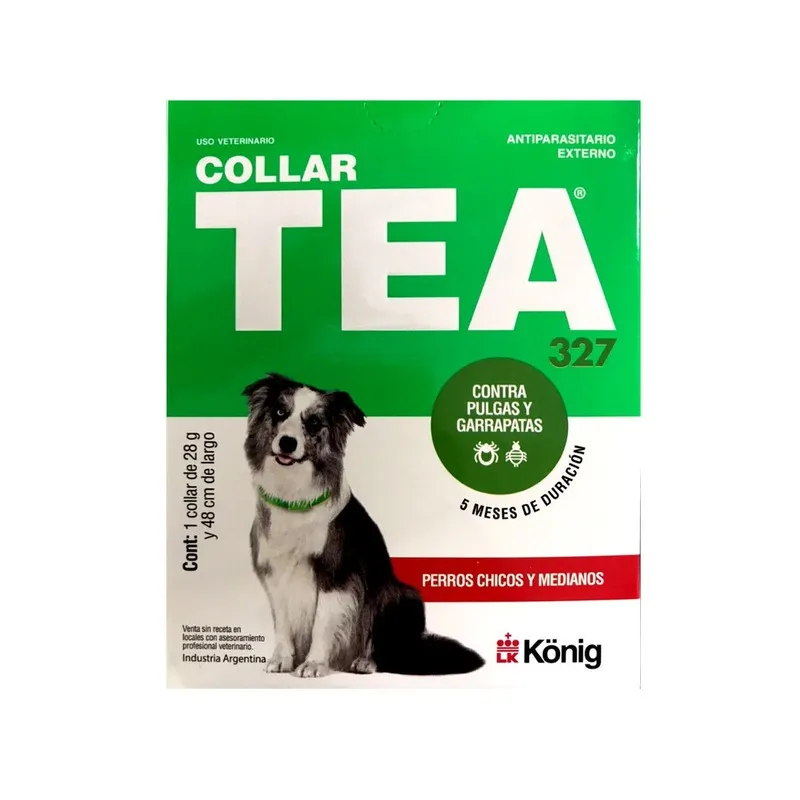 Empaque collar: Collar antipulgas Tea mediano