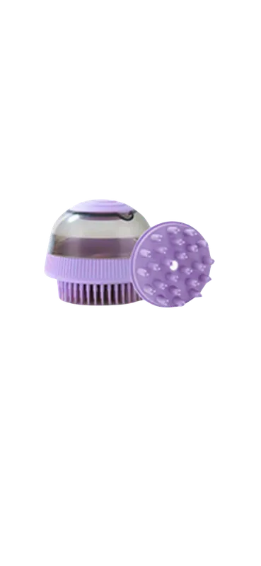 Empaque cepillo: Cepillo para baño dispensador de shampoo