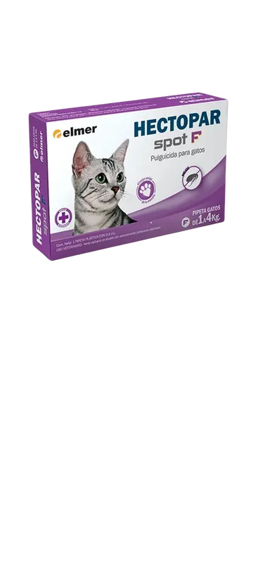 Empaque antiparasitario: Hectopar pipeta pulguicida gatos