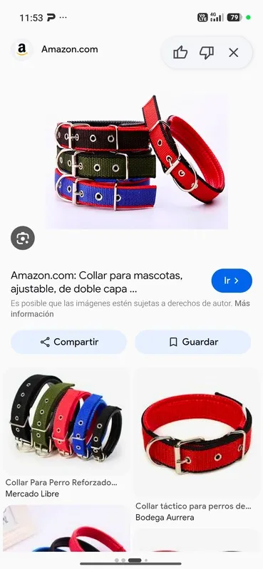 Empaque collar: Collar engomado doble seguro