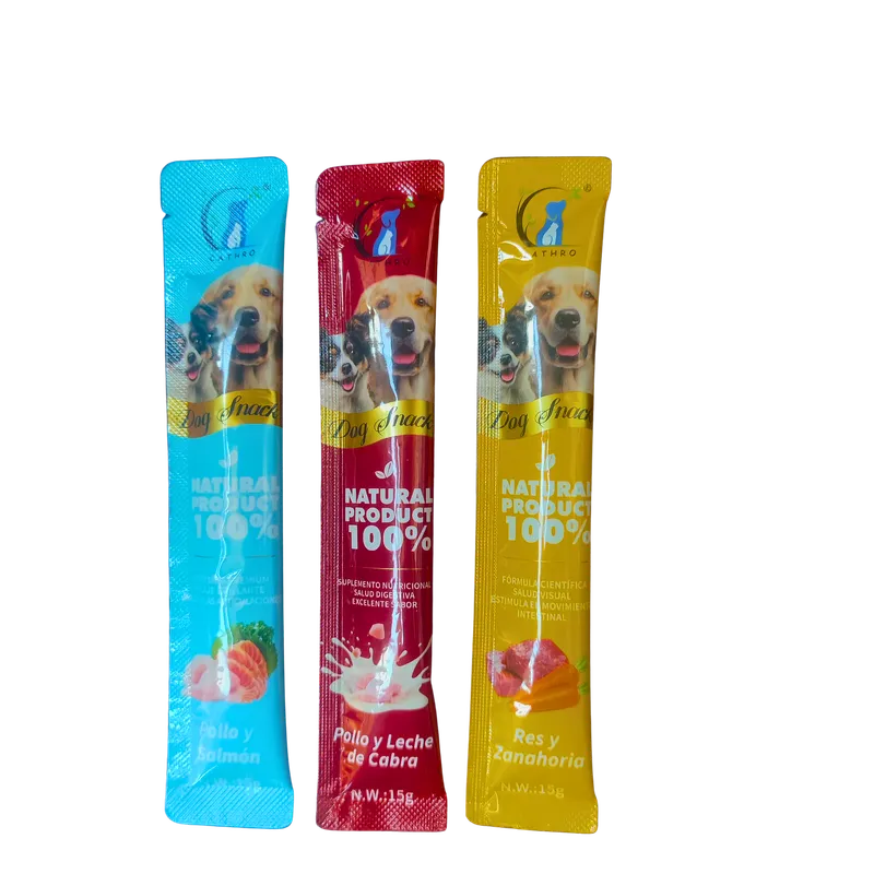 Empaque snack: Snack jalea para perro