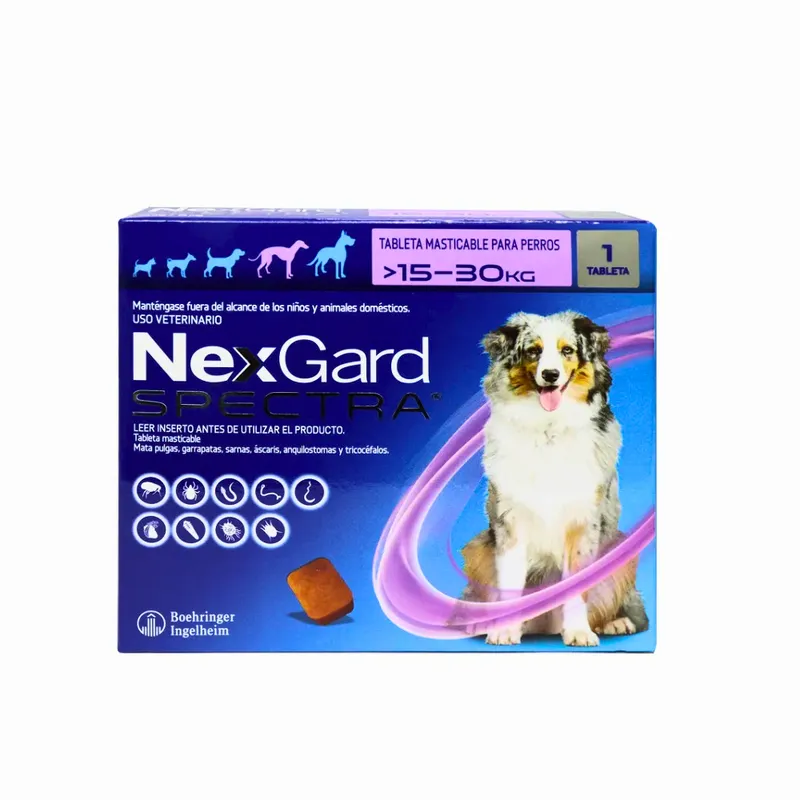 Empaque antiparasitario: NexGard Spectra 7,6 - 15 kg
