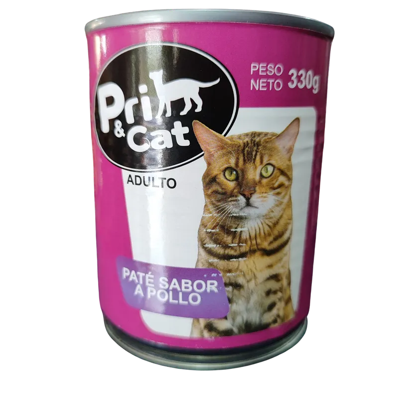 Empaque alimento húmedo: Pricat Paté Pollo