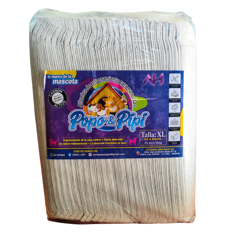 Empaque tapete sanitario: Popo & Pipi tapetes sanitarios XL