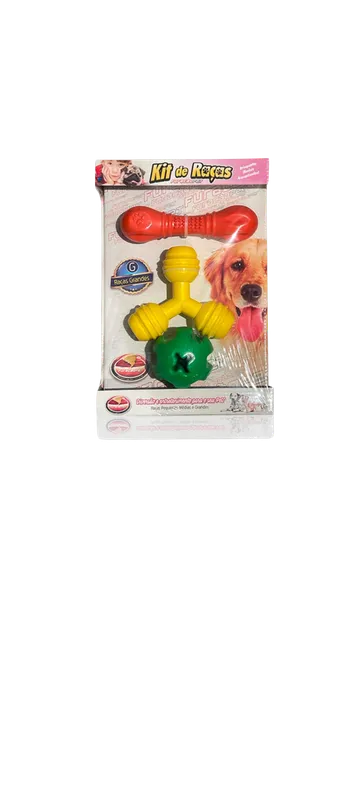 Empaque juguete: Kit de juego para perro resistente