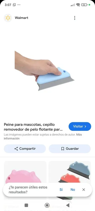 Empaque cepillo: Peine quita pelo con dispensador spray