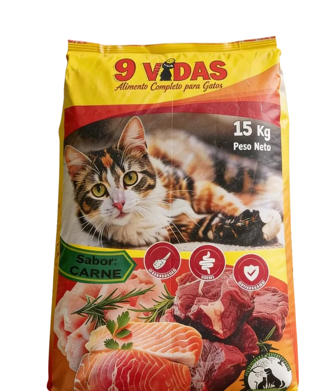 Empaque 9 Vidas Adultos 15 kg